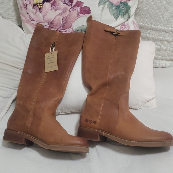 Brown Leather Knee-High Boots - Picture 2 of 8